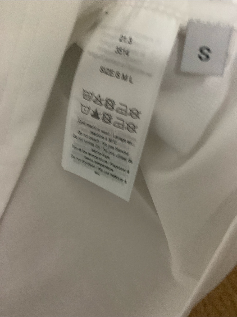 Ganni White Tee with Blue Logo and Tan Shell Graphic - Picture 5 of 5